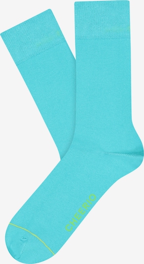 CHEERIO* Socken 'BEST FRIEND' in türkis, Produktansicht