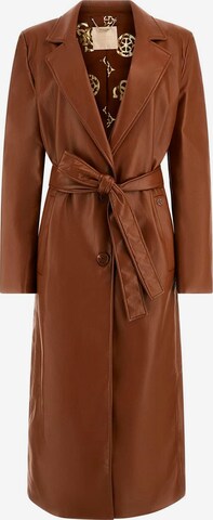 GUESS Between-Seasons Coat in Brown: front