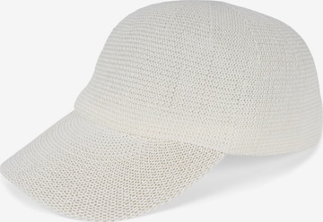styleBREAKER Cap 'Papierstroh Baseball Cap' in Weiß: Vorderseite