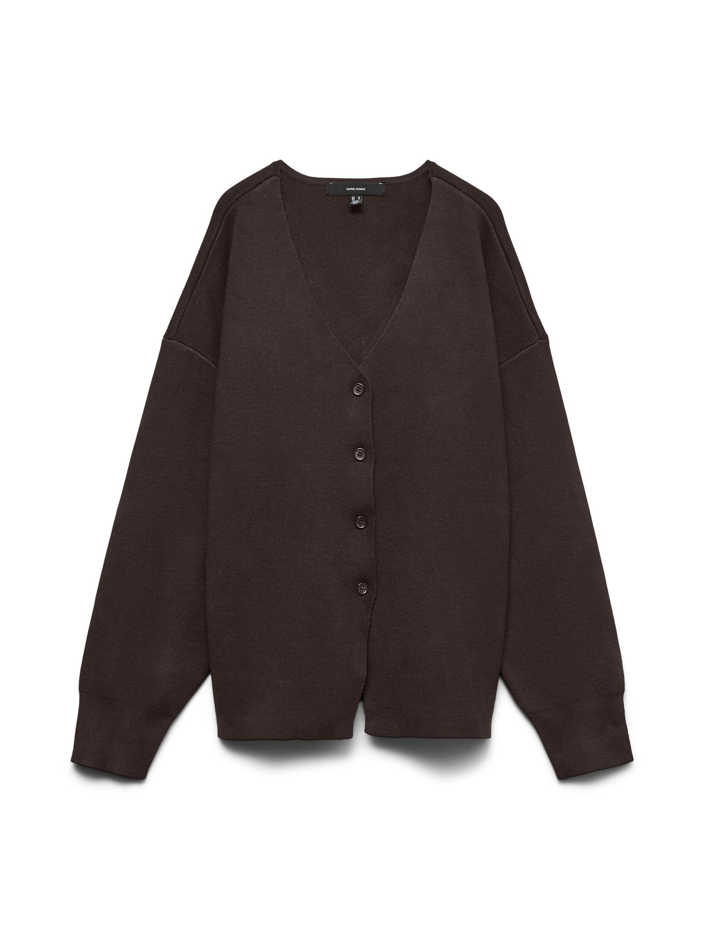 Vero Moda Curve Cardigan 'LUCCA' i brun: forside