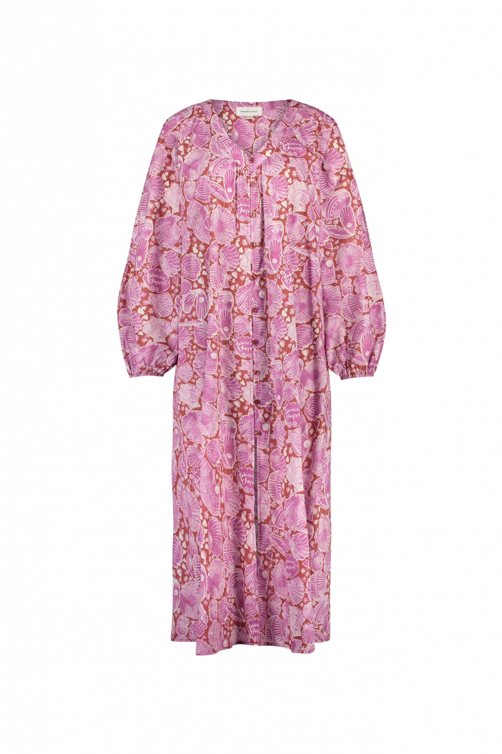 Fabienne Chapot Jurk in de kleur Pink / Vuurrood / Wit, Productweergave