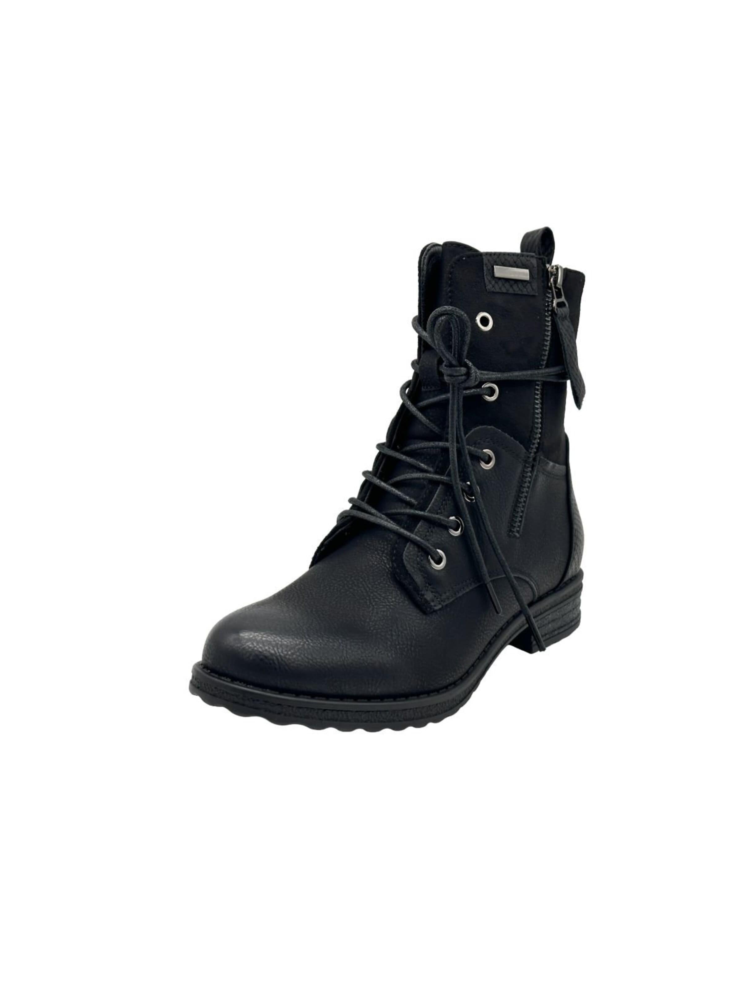 Nowaland Lace-Up Boots 'Damen Schnürboots mit Reißverschluss' in 37 in Black, Item view