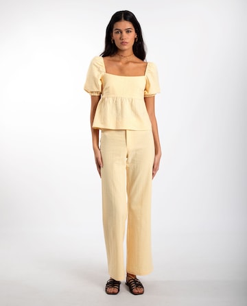 Wide Leg Pantalon THE-ARE en blanc : devant