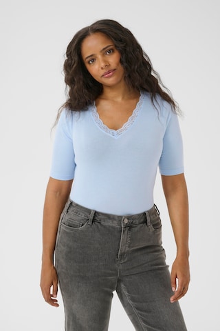 KAFFE CURVE Shirt 'KComia' in Blue: front