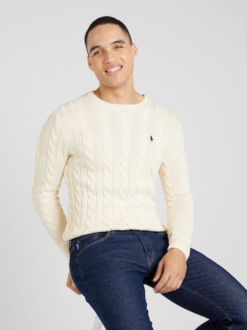 Polo Ralph Lauren Regular fit Пуловер 'DRIVER' в бежово