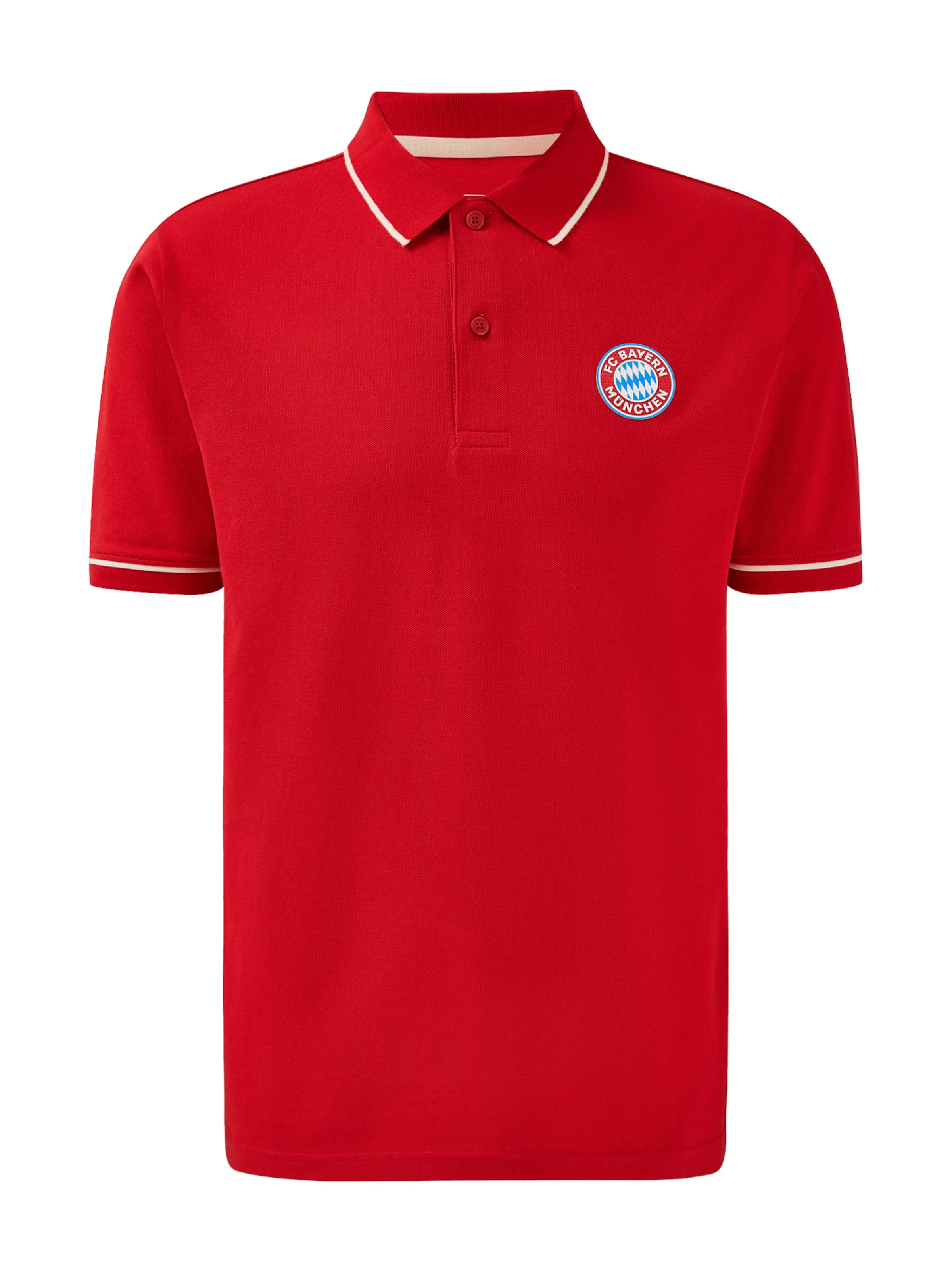 FC BAYERN MÜNCHEN Poloshirt Essentials in Rot: Vorderseite