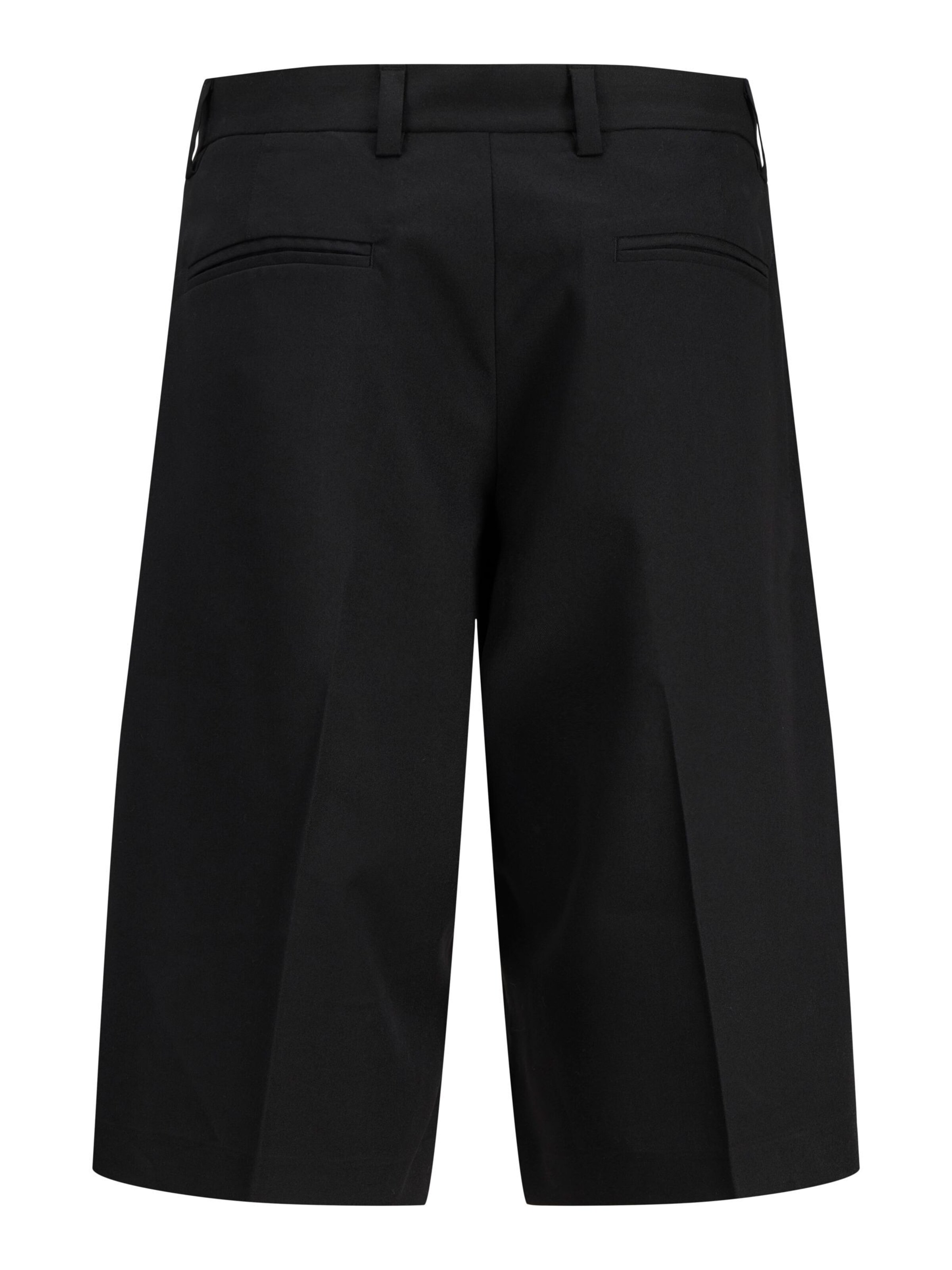 aprel - Pierna ancha Pantalón de pinzas en negro
