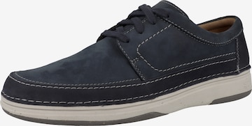 CLARKS Schnürschuh 'Nature 5 Lo' in Blau: predná strana