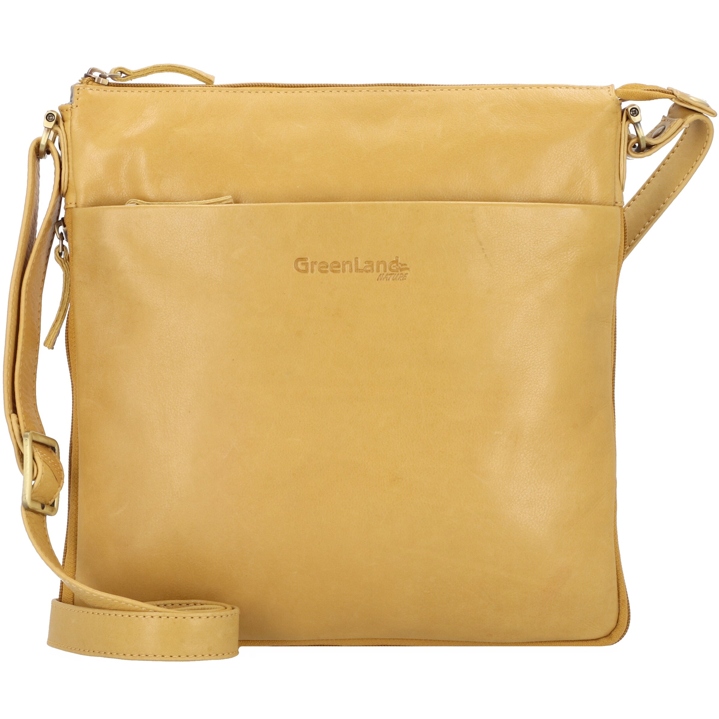 Sac à bandoulière 'Nature' Greenland Nature en jaune : devant