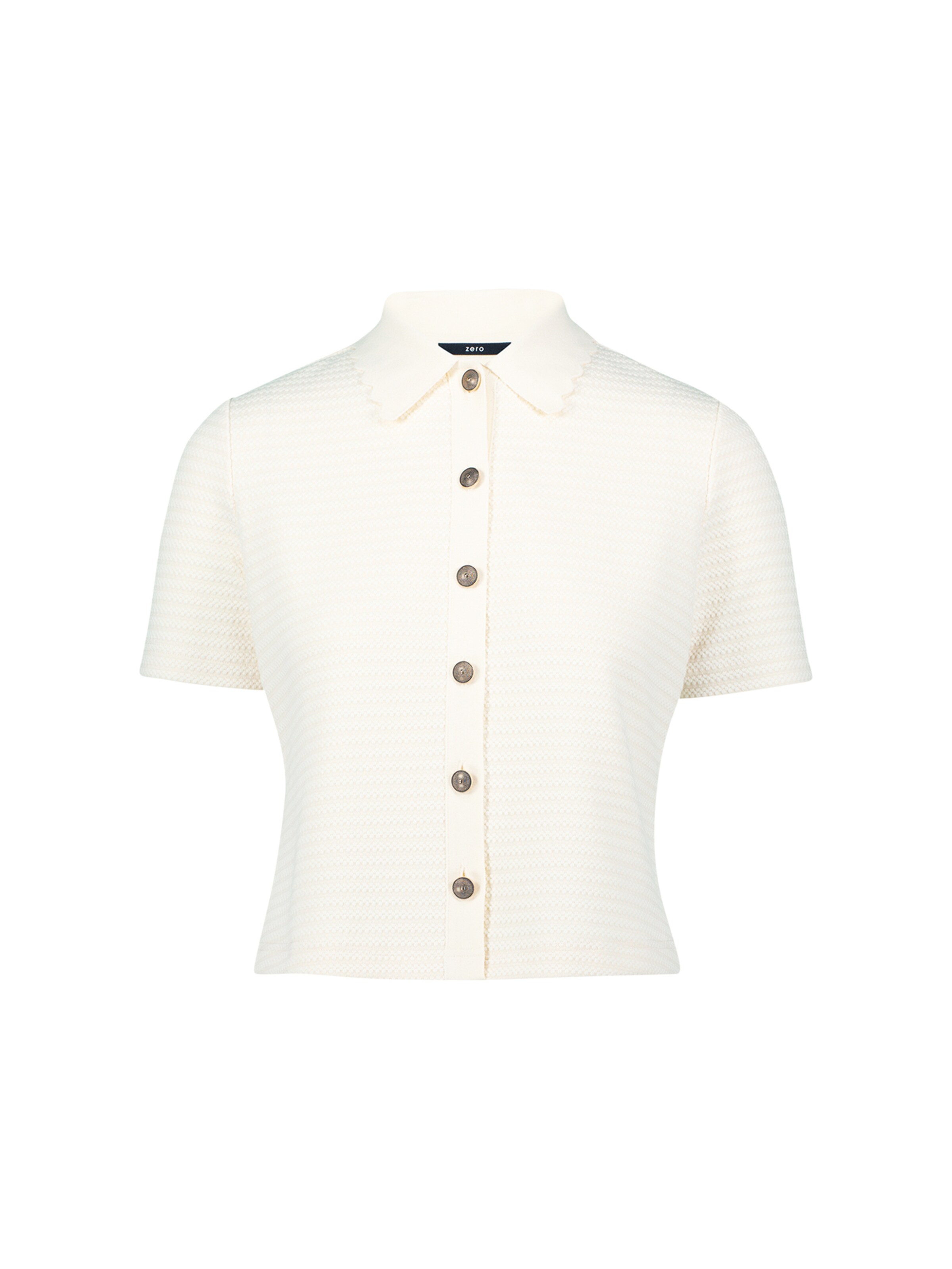 zero Poloshirt in Weiß: Vorderseite