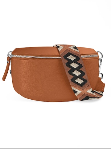 lePelou Gürteltasche 'JUNA medium'‌ in Braun: Vorderseite