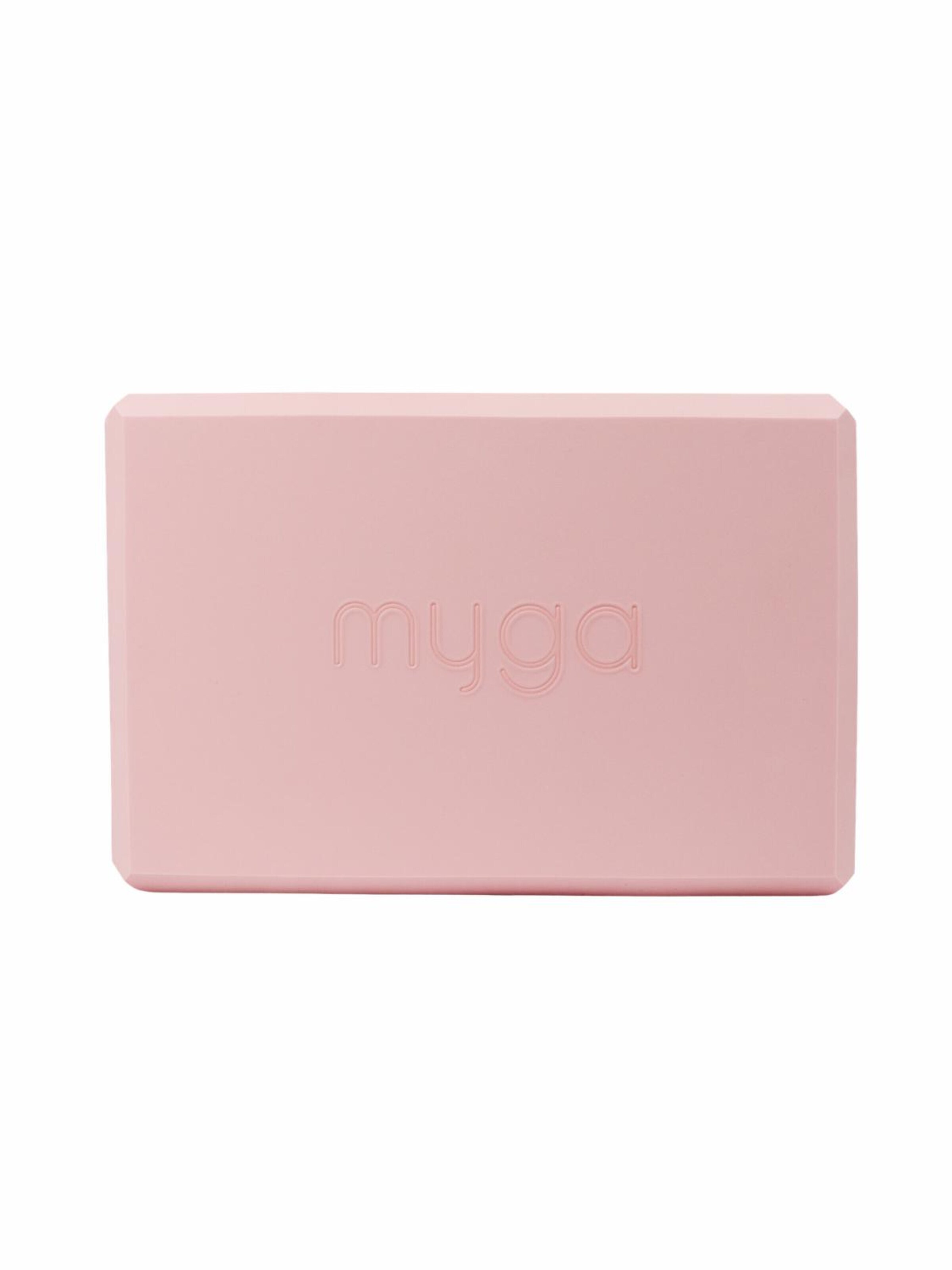myga Mat 'Yoga-Einsteiger-Set - Terrazzo Design' in Pink