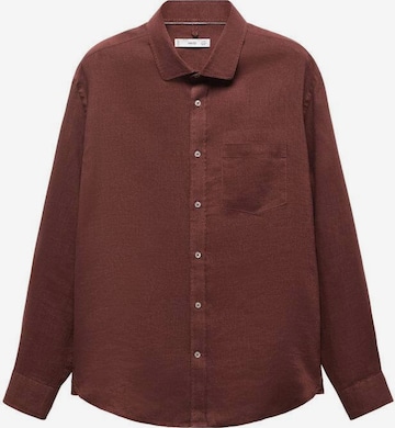 MANGO MAN Button Up Shirt 'Avispa' in Red: front