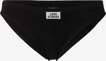 juoda LOVE Stories Moteriškos kelnaitės 'Paige': priekis