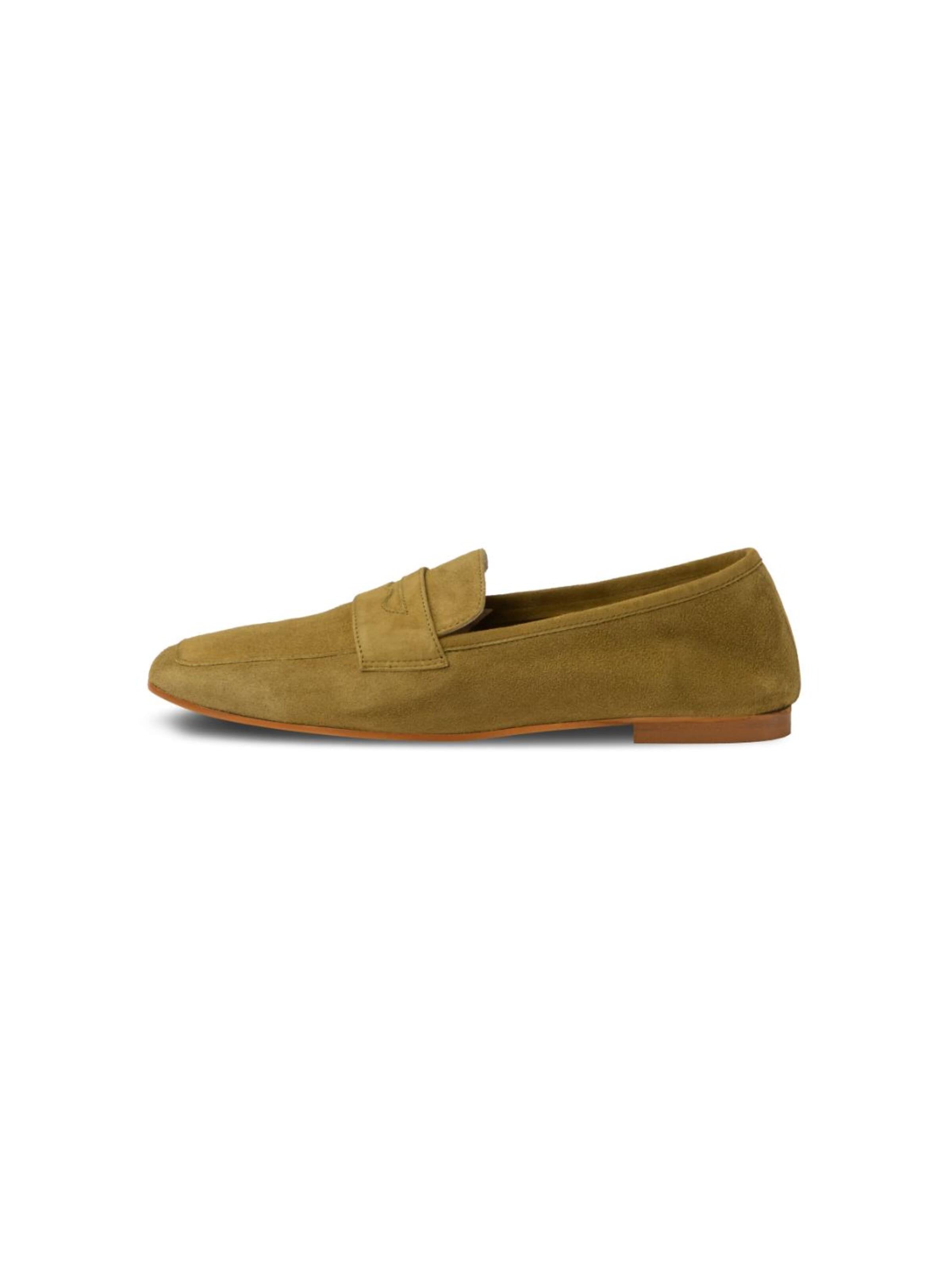 Flarelle Moccasin 'Sole di Viale' in Green: front