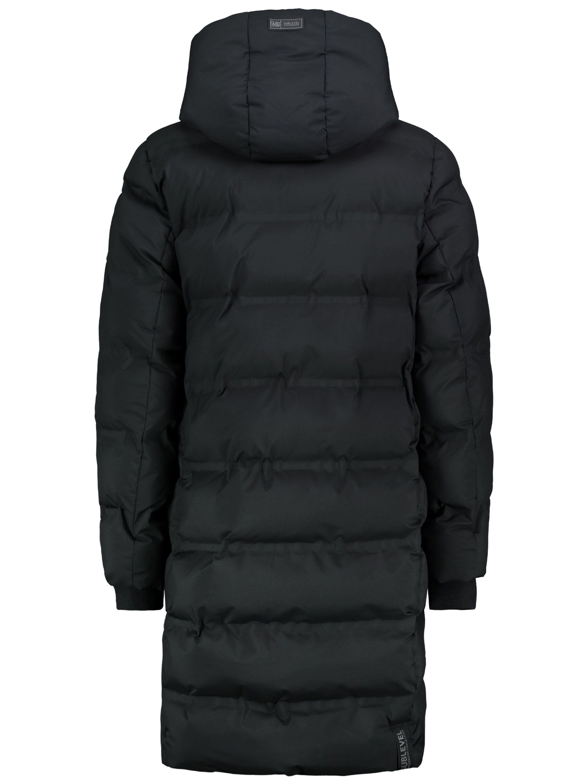 Sublevel Wintermantel in Zwart