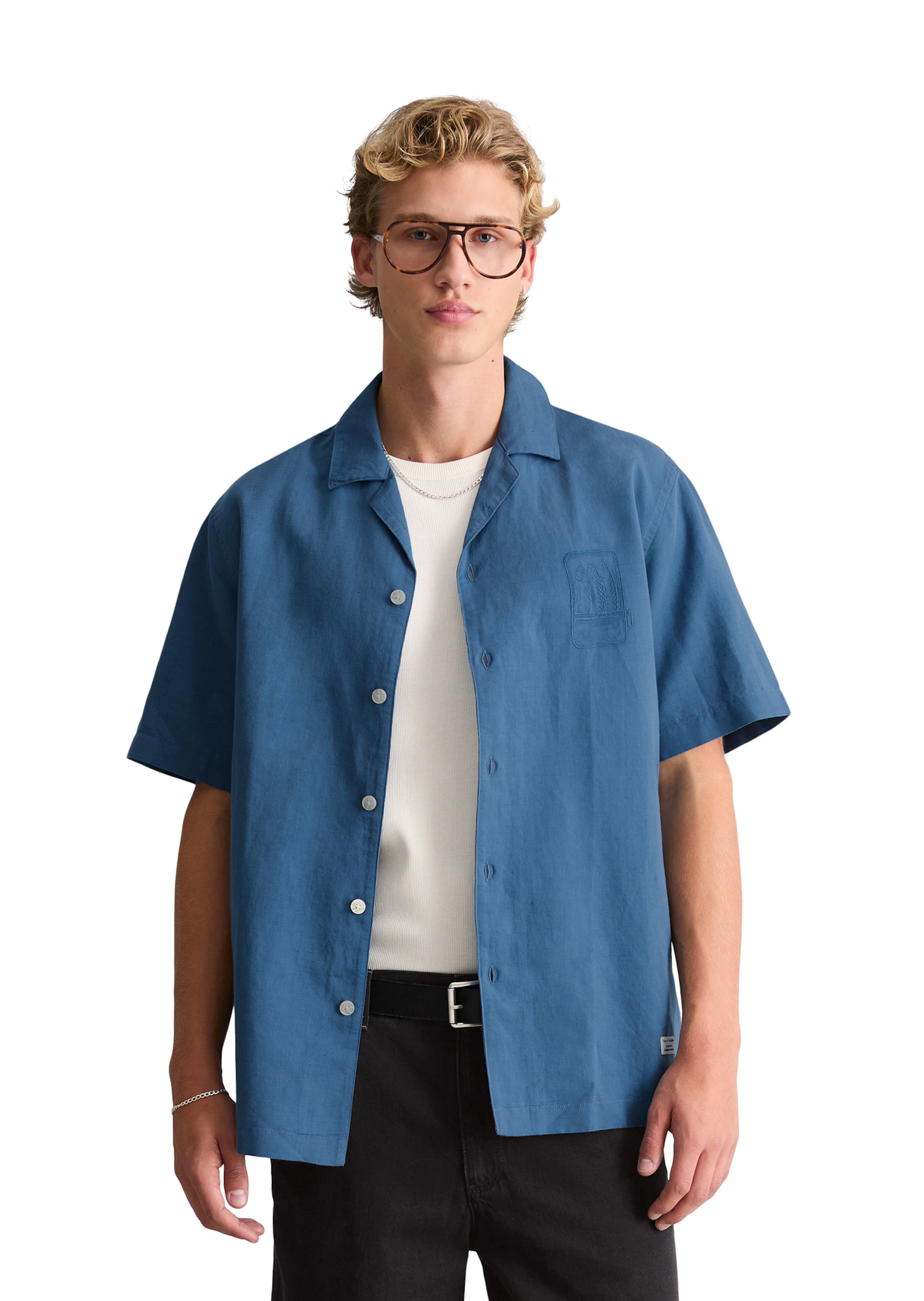 Marc O'Polo DENIM Regular fit Button Up Shirt in Blue: front