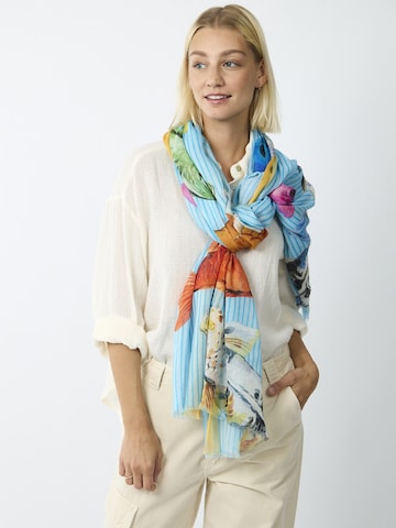 CODELLO Scarf in Blue: front