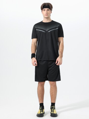 Youthup Tracksuit 'Belüftung' in Black