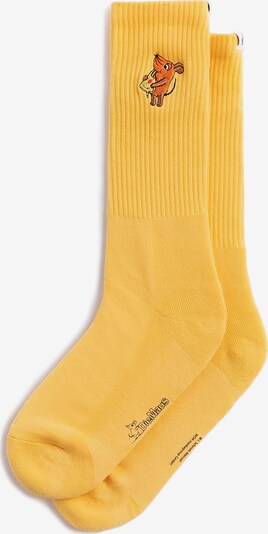 Lobster & Lemonade Socks 'Maus Pizza' in gelb, Produktansicht