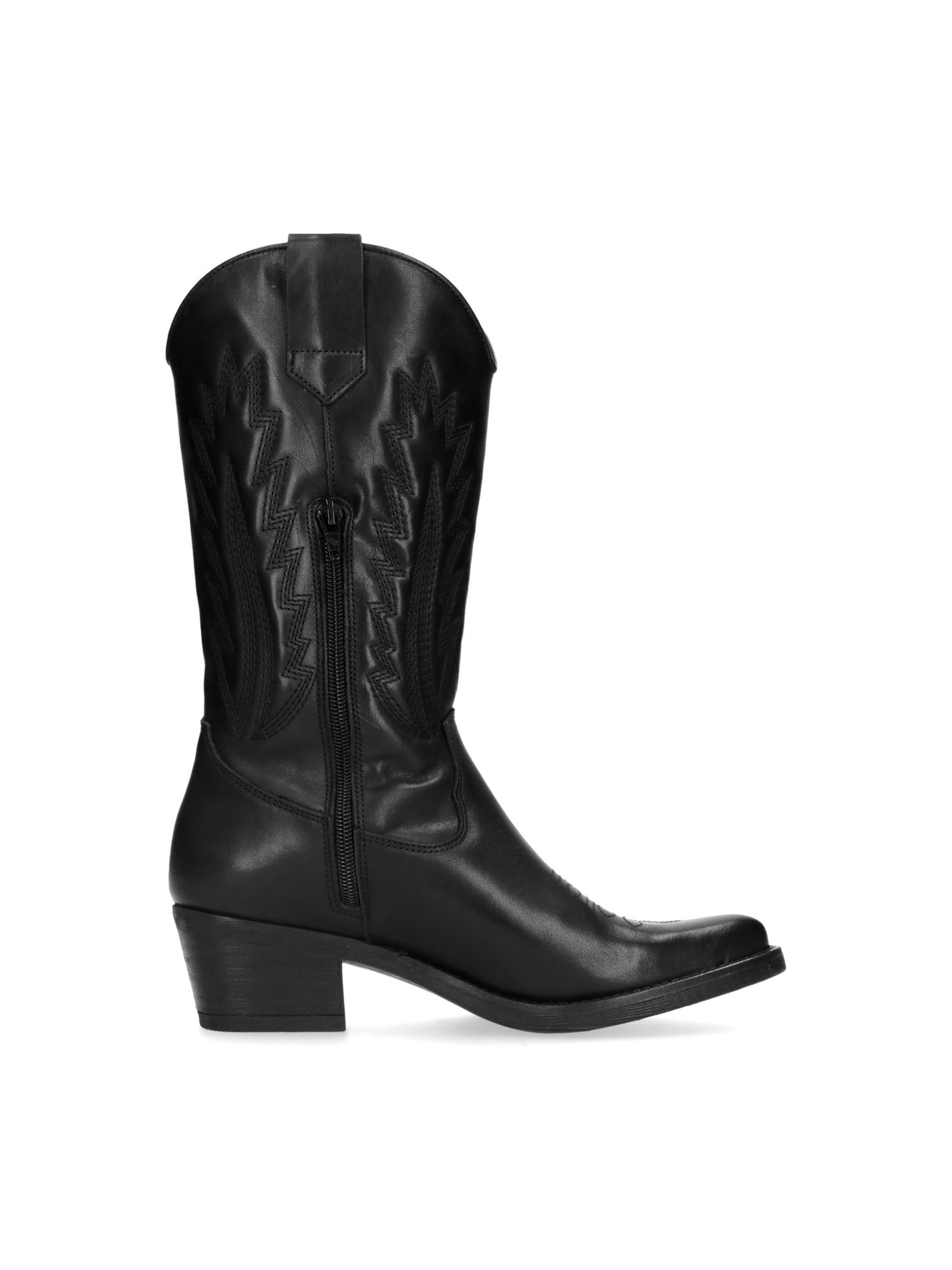 MANFIELD Stiefel 'Niedrige' in Schwarz