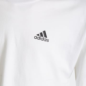 ADIDAS SPORTSWEAR Performance Shirt 'Organic  Future Icons 3-Stripes Loose' in White