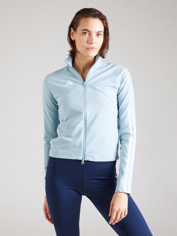 ADIDAS SPORTSWEAR Sports sweat jacket 'TIRO' in Blue: front