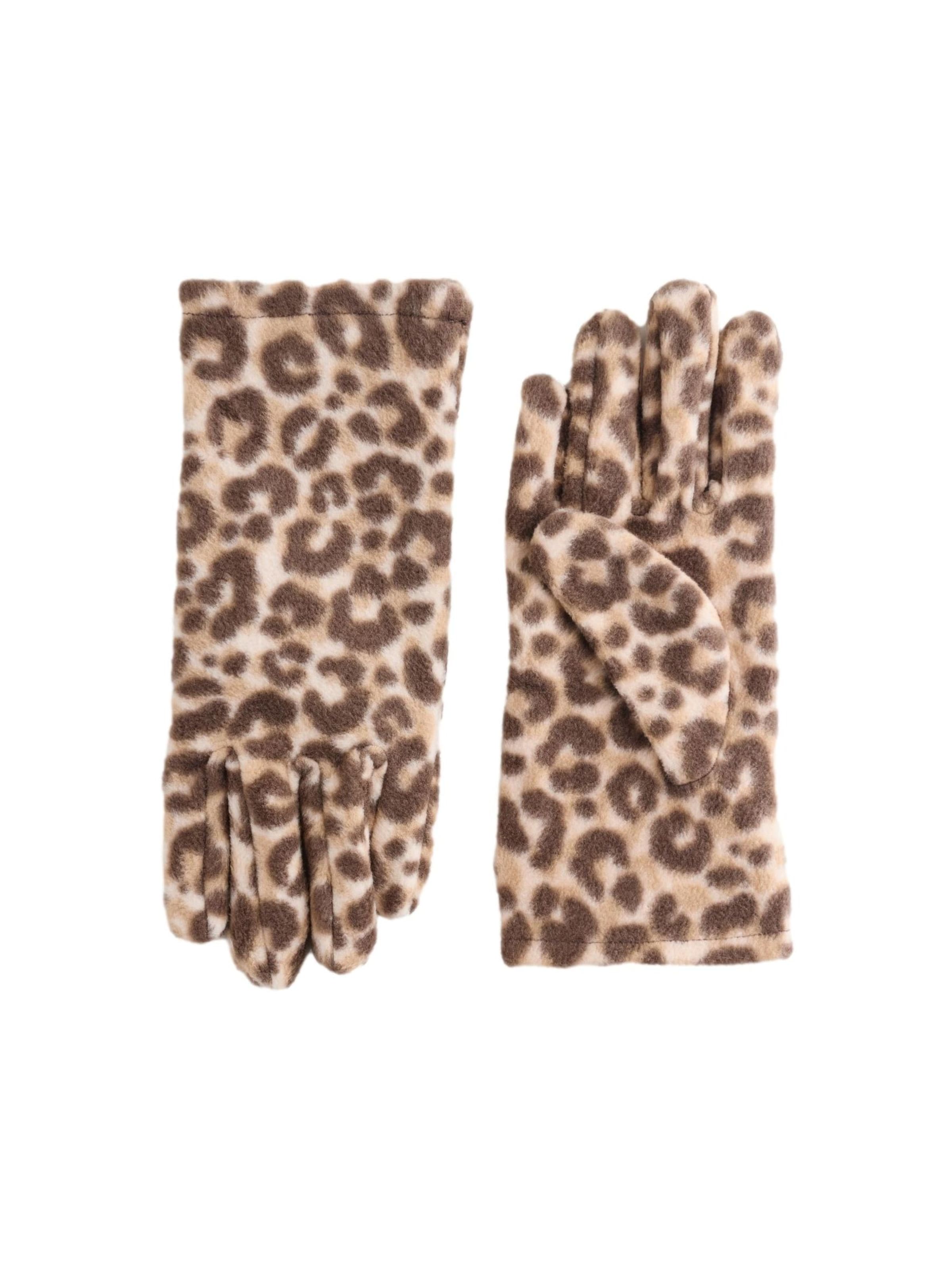 Next - Luvas com dedos em castanho: frente