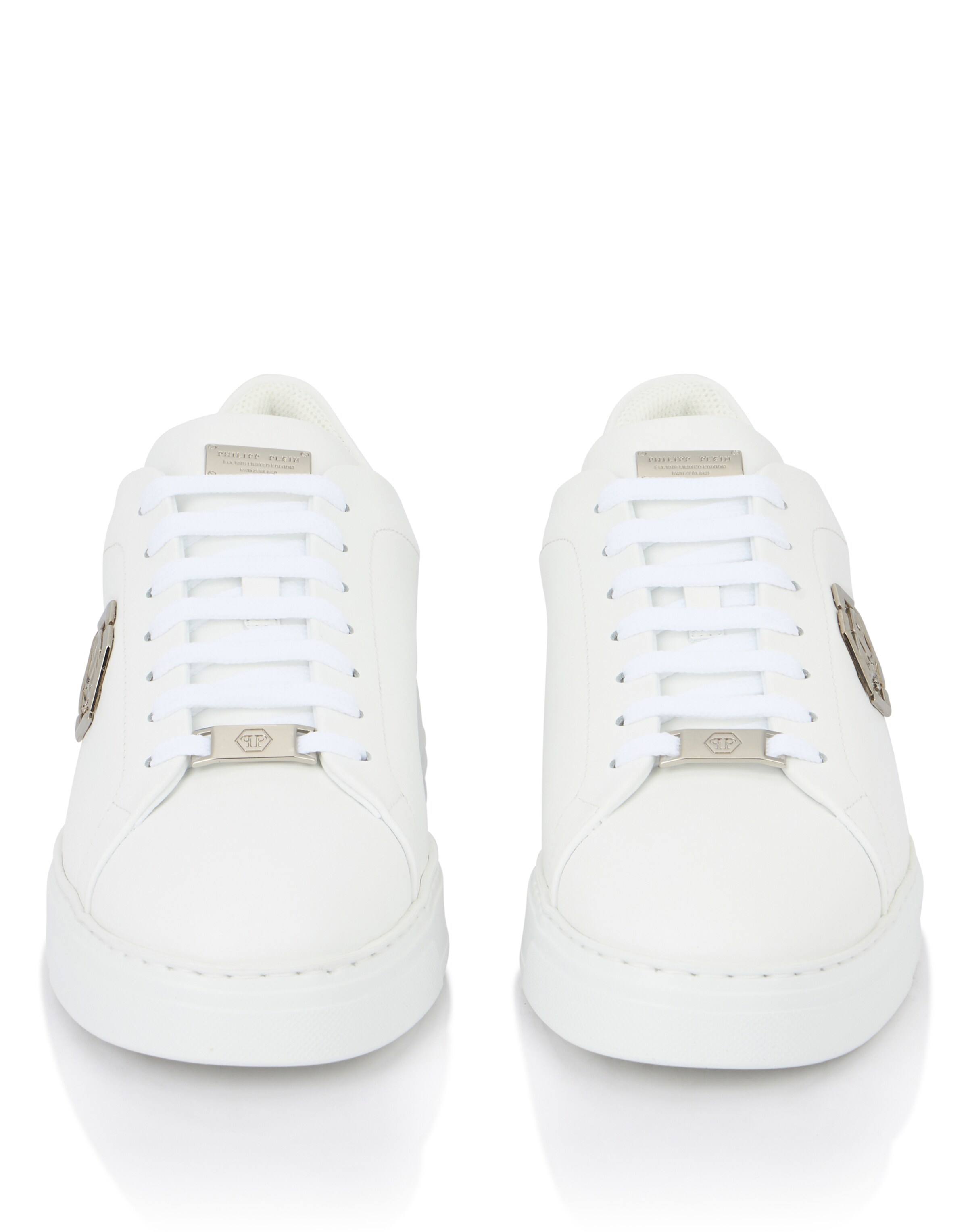 Philipp Plein Platform trainers 'Hexagon' in White