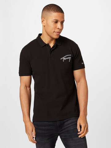 Tommy Jeans - Camiseta en negro: frente