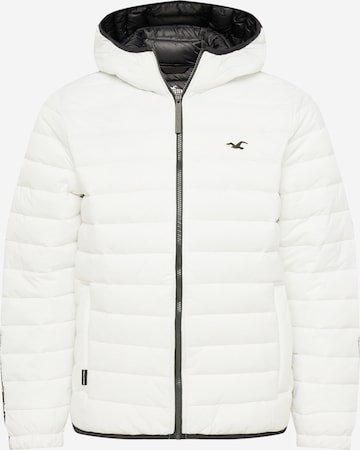 HOLLISTER Prehodna jakna | bela barva: sprednja stran