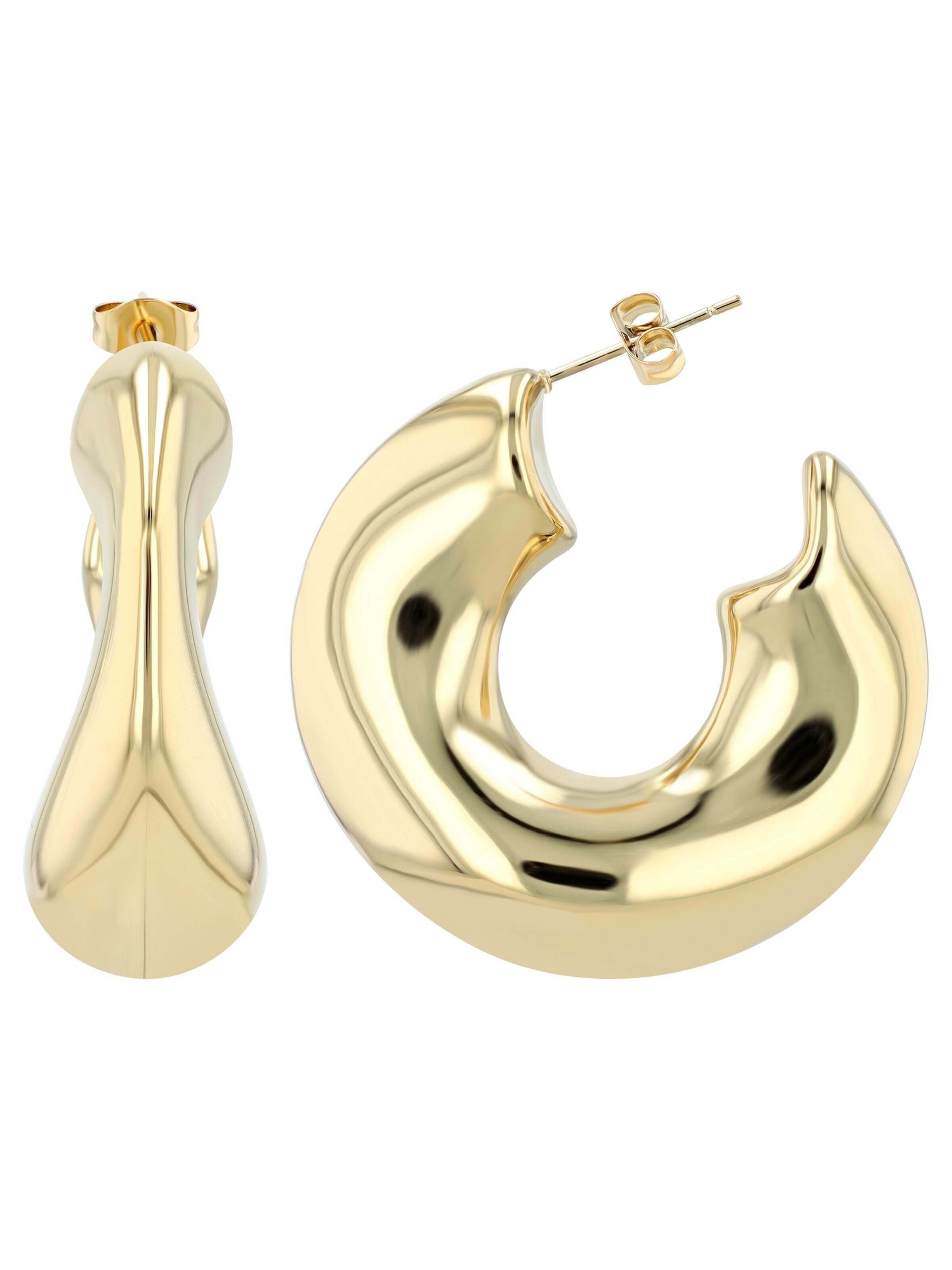 Akzent Earrings 'wasserfest' in Gold
