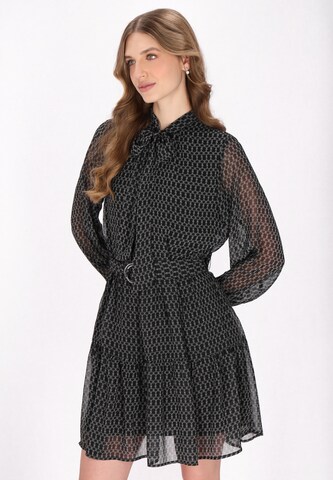 Abito camicia 'Classic Look' di DreiMaster Klassik in nero: frontale