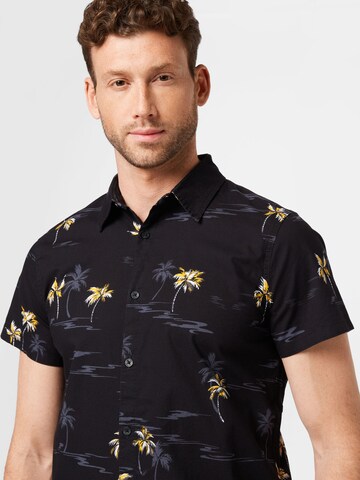 HOLLISTER Regular Fit Hemd 'CONVERSATIONALS' in Schwarz