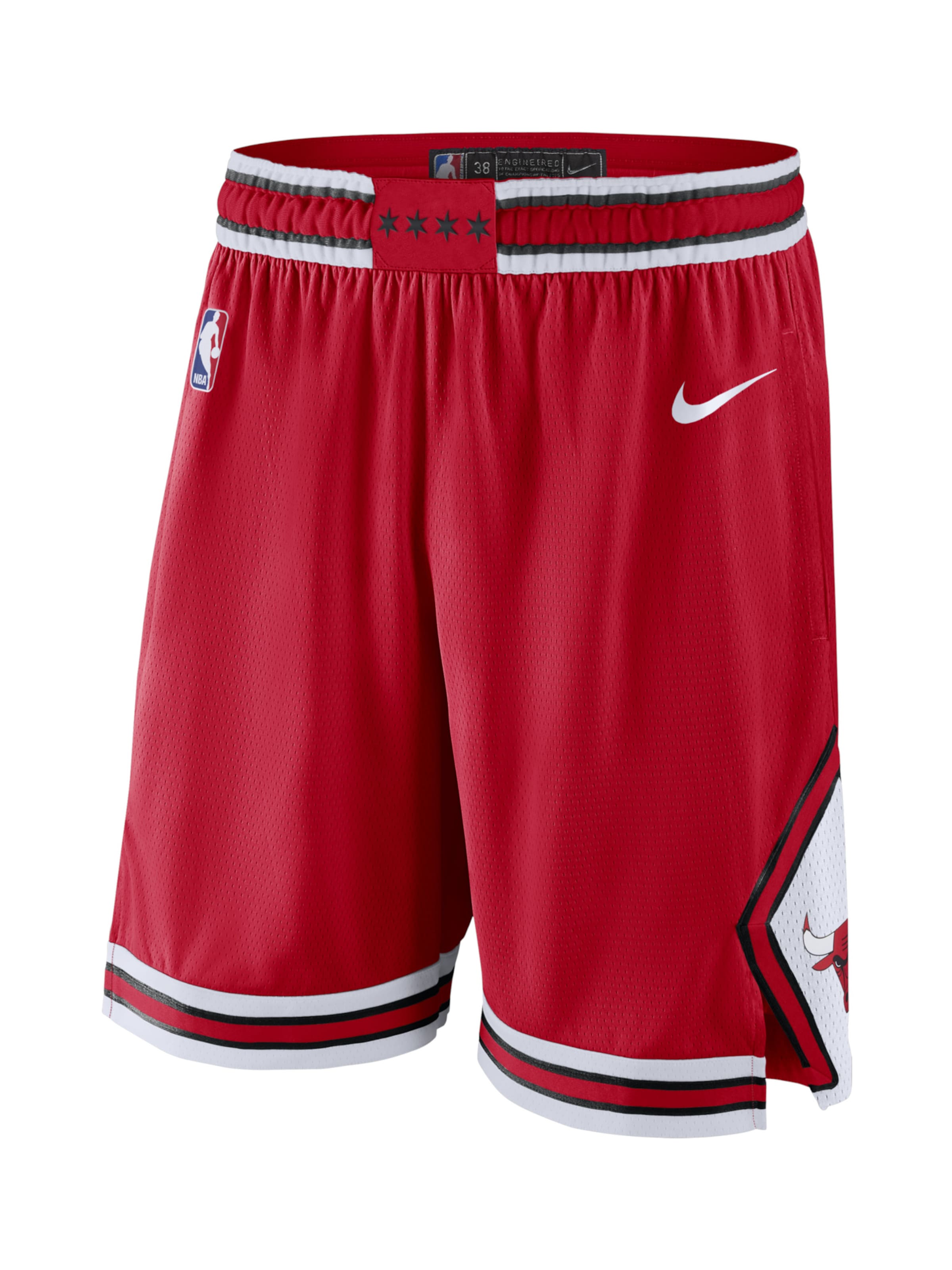 NIKE Loosefit Sporthose 'Chicago Bulls' in Rot: Vorderseite