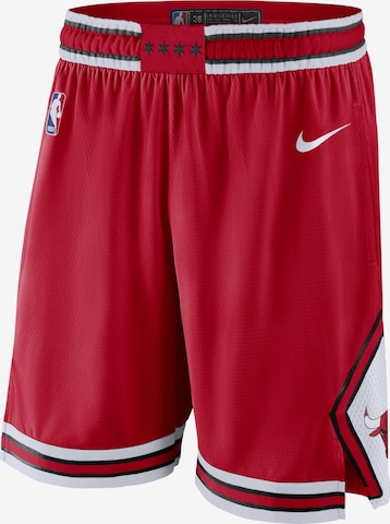 NIKE Loose fit Workout Pants 'Chicago Bulls' in Red: front