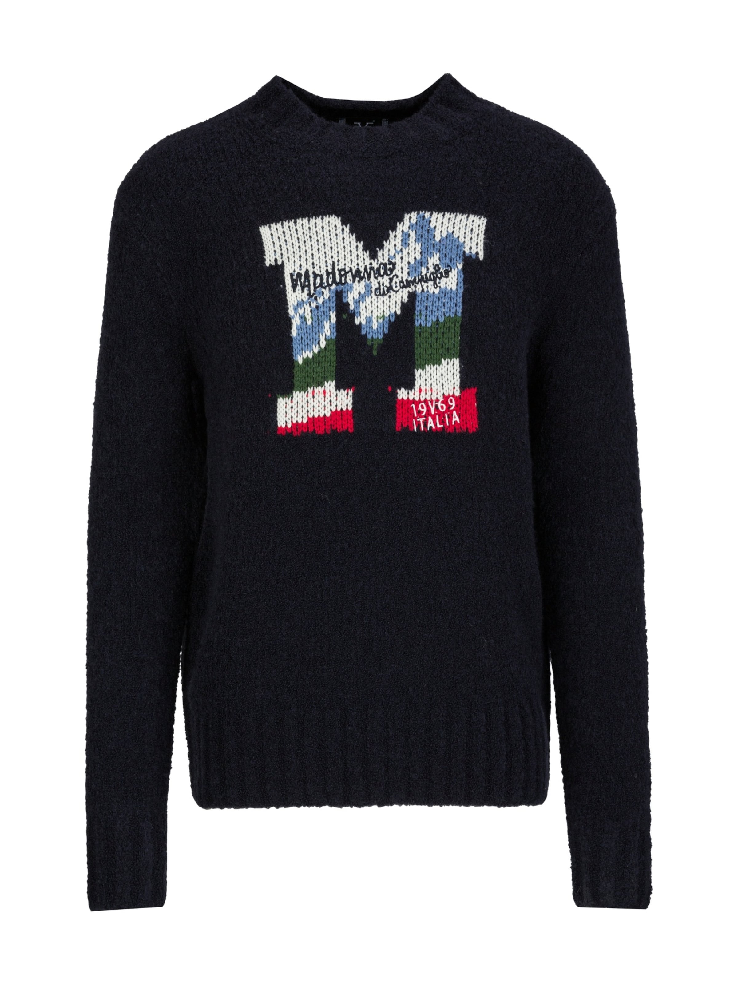 19V69 ITALIAPulover 'Enrico Wintergames' - crna boja: prednji dio