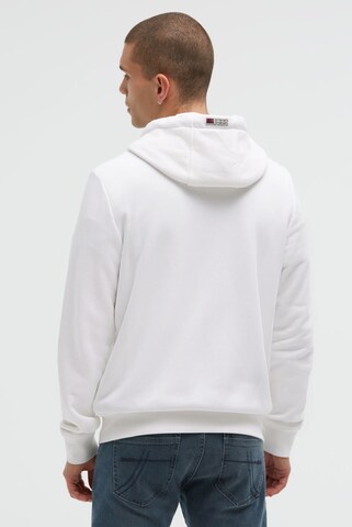 CAMP DAVID Zip-Up Hoodie in White