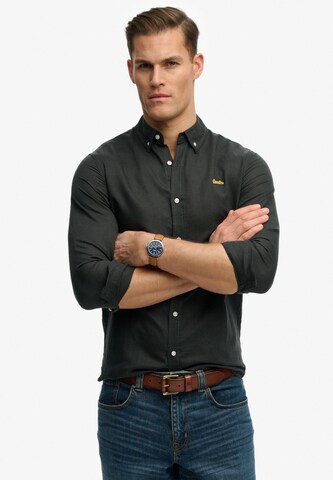 Coupe regular Chemise Superdry & Co en bleu : devant