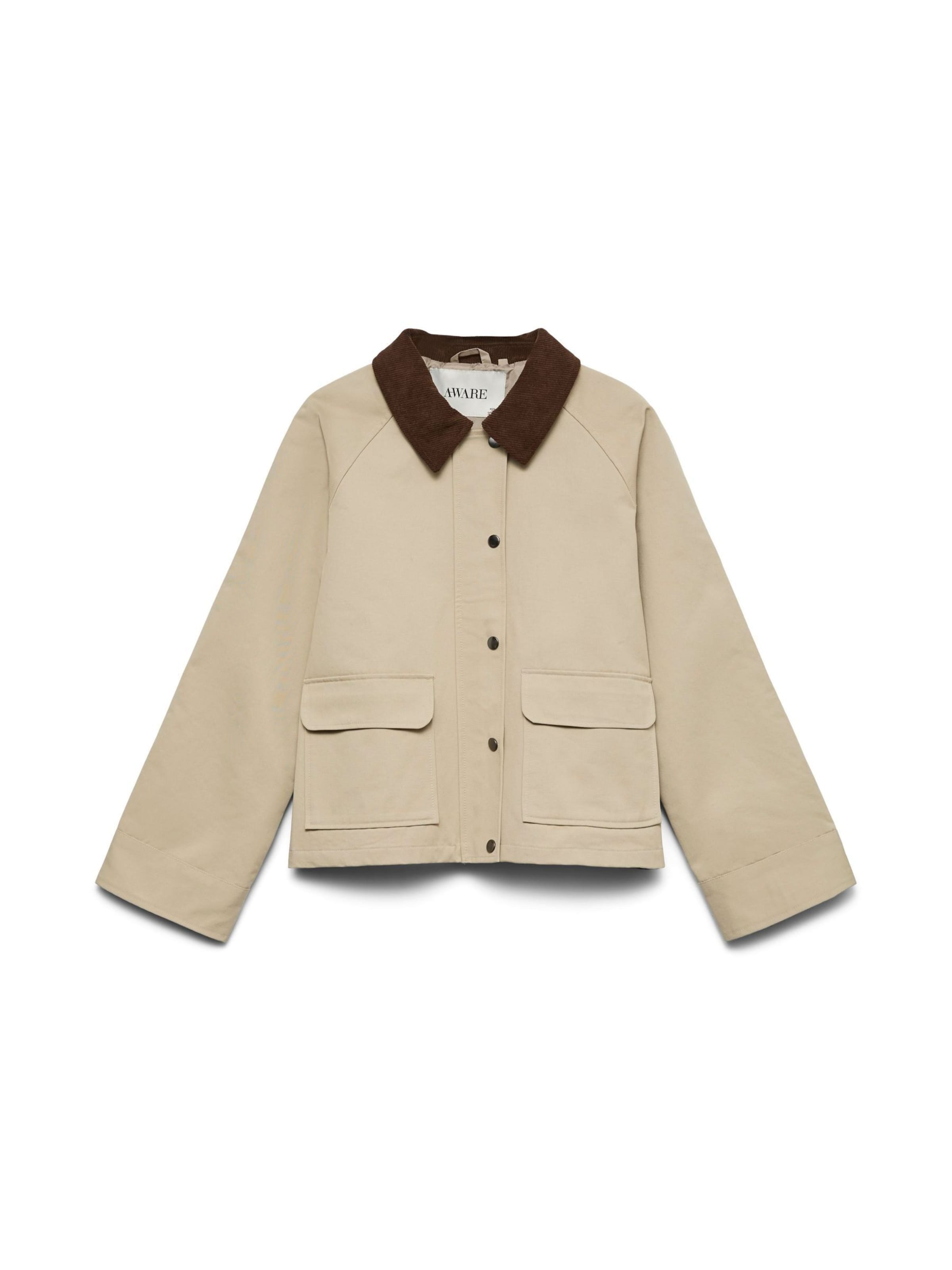 VERO MODA Chaqueta de entretiempo en beige / marrón, Vista del producto
