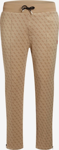 Coupe slim Pantalon GUESS en beige : devant