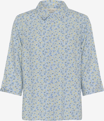 Chemisier 'Tiah' Cream en bleu : devant