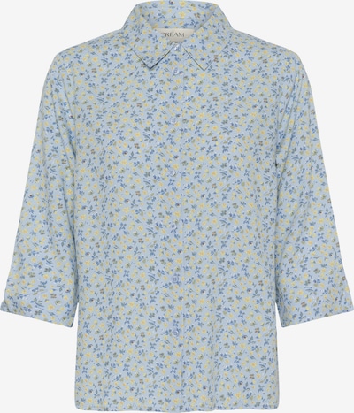 Cream Bluse 'Tiah' in azur / dunkelblau / hellgelb, Produktansicht