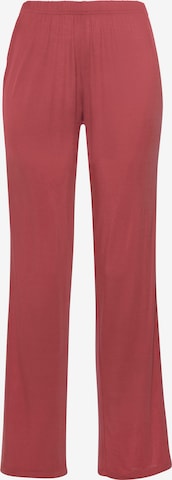 LASCANA Pajama Pants in Pink: front