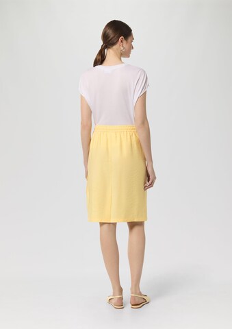 Jupe comma casual identity en jaune : derrière