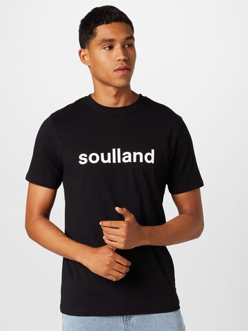 Soulland Shirt 'Chuck' in Black: front