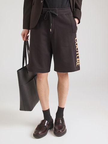 Regular Pantalon Versace Jeans Couture en noir : devant