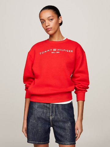 TOMMY HILFIGER Суичър в червено: отпред