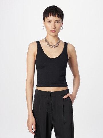 Top di HOLLISTER in nero: frontale