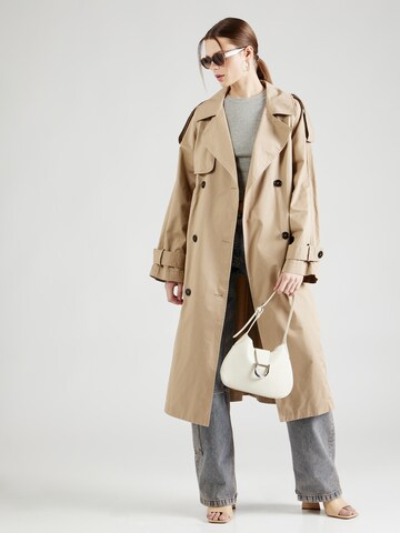 Manteau mi-saison Gina Tricot en beige